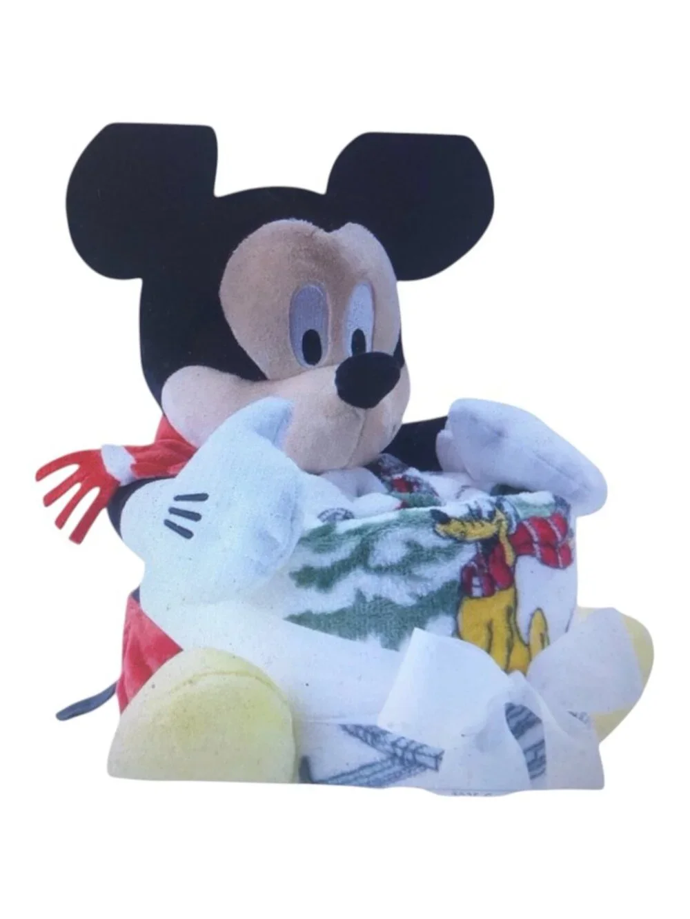 Disney's Mickey Mouse Holiday Pillow Buddy & Throw Blanket Set by the Big One